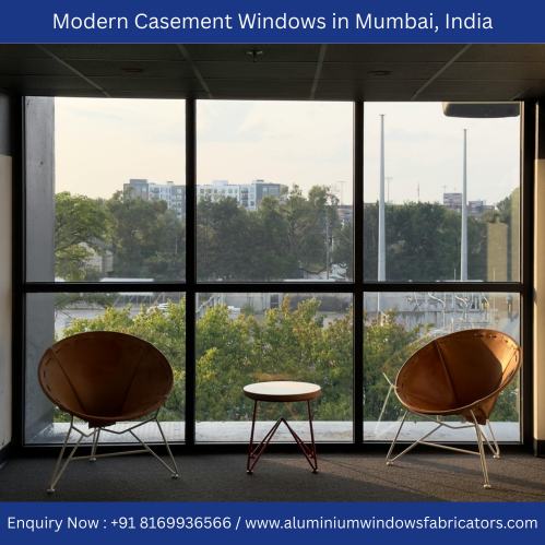 Modern casement windows in Mumbai, India